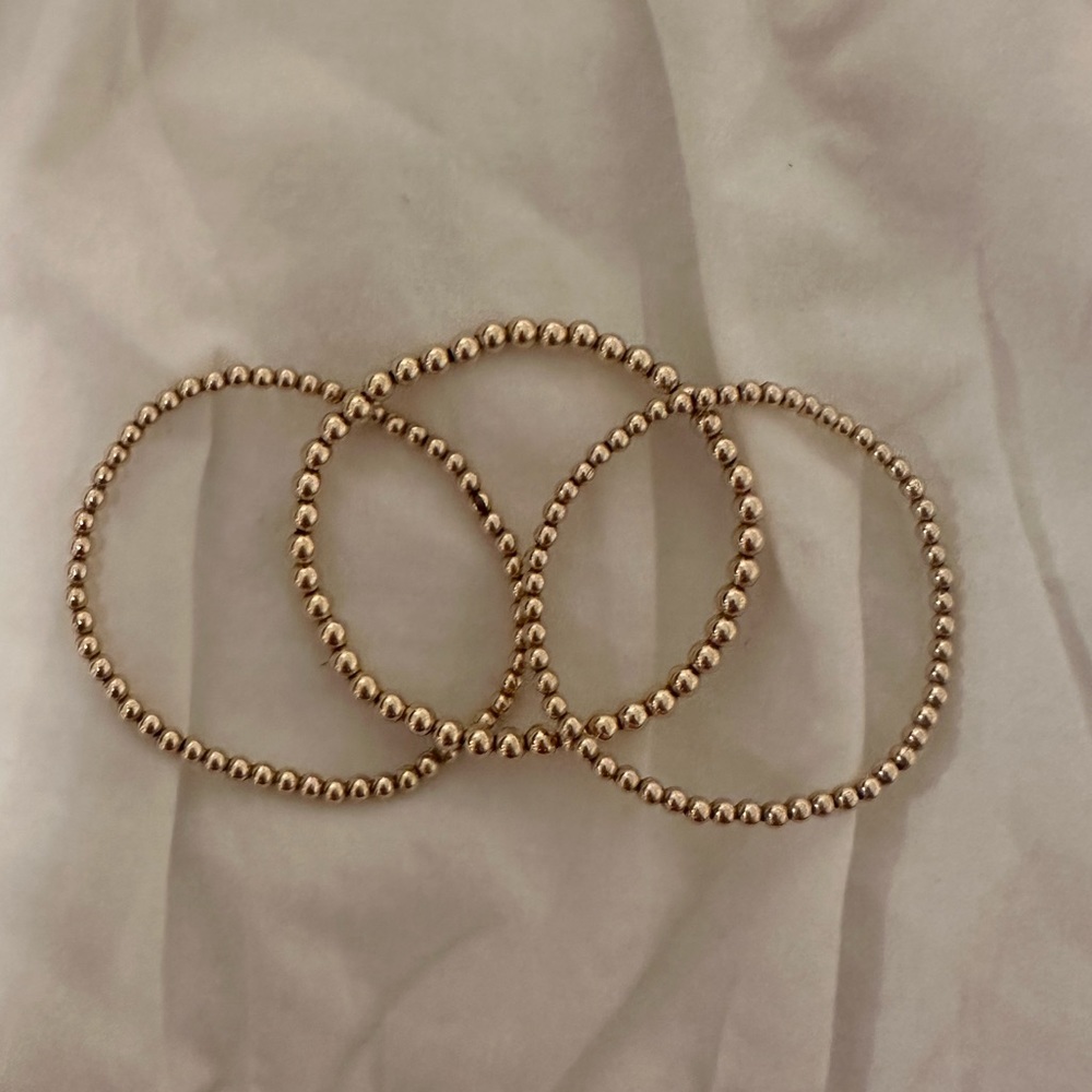 14k gold filled beaded bracelets